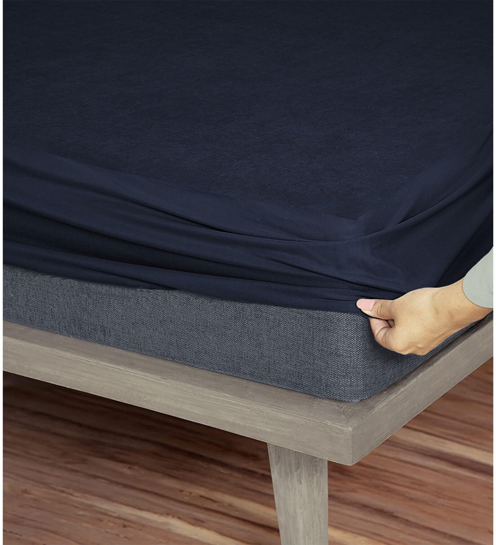 Magixy 100% Waterproof Mattress Protector Double Size (72x72 Inches) – Premium Terry Cotton Fitted Bed Cover – Ultra Soft, Breathable & Hypoallergenic Gadda Cover- (Blue, 72x72 Inches)-picture-23