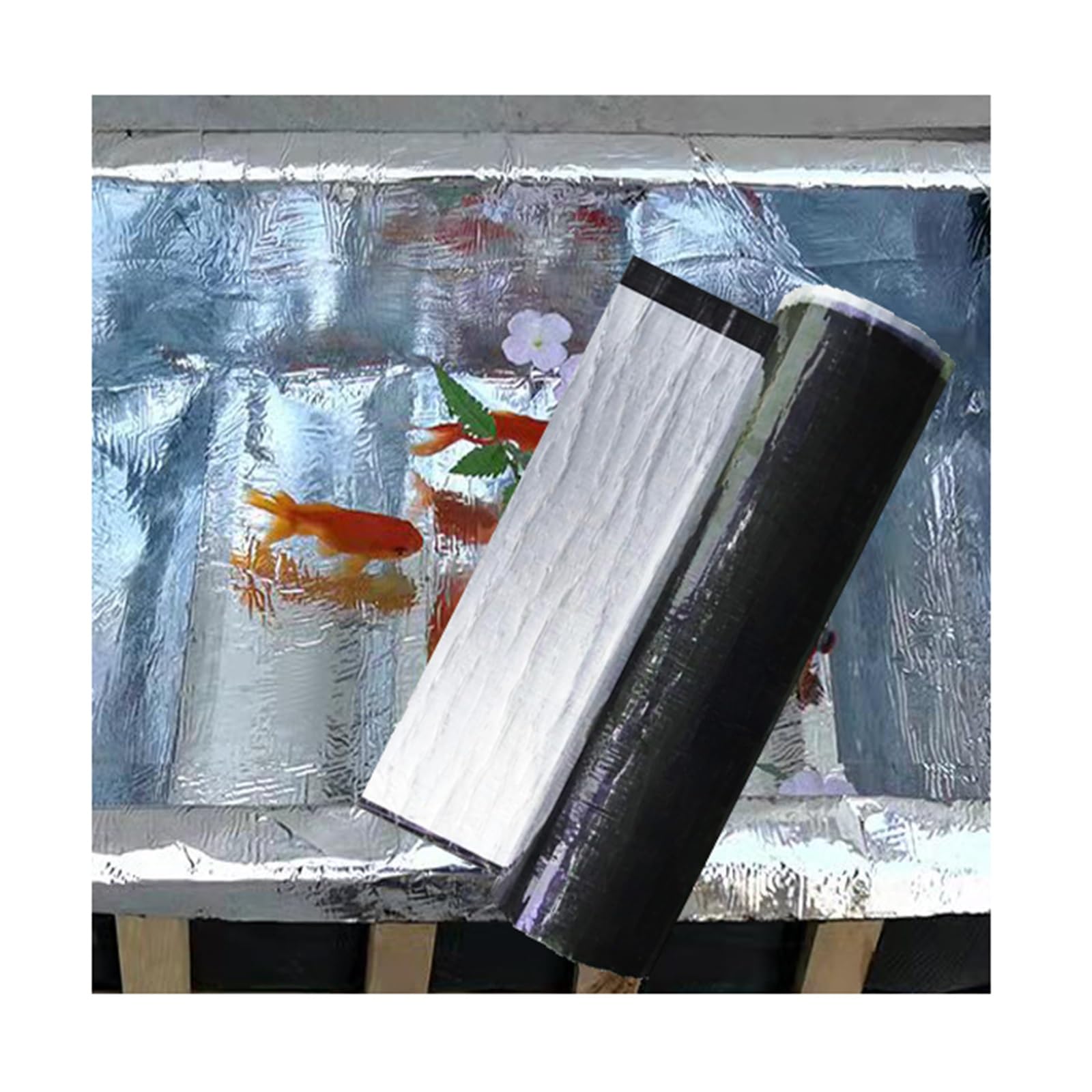 Cinta de Reparación de Tejados,Autoadhesiva Fieltro autoadhesivo for techos de cobertizos,para Grieta Superficial,Techo Fuga de Agua y Reparación de Tuberías(THK2mm/W1*L5m)