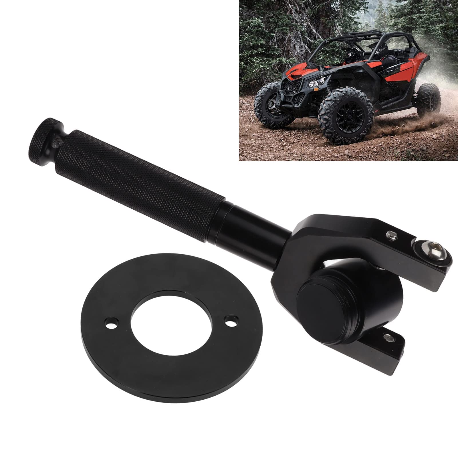 Narzędzie do wymiany paska, czarny zestaw do demontażu sprzęgła antypoślizgowego do wymiany szerokości rozstawu kół 72 '' / 64 '' dla Can Am Maverick X3 X DS Turbo R 2017+