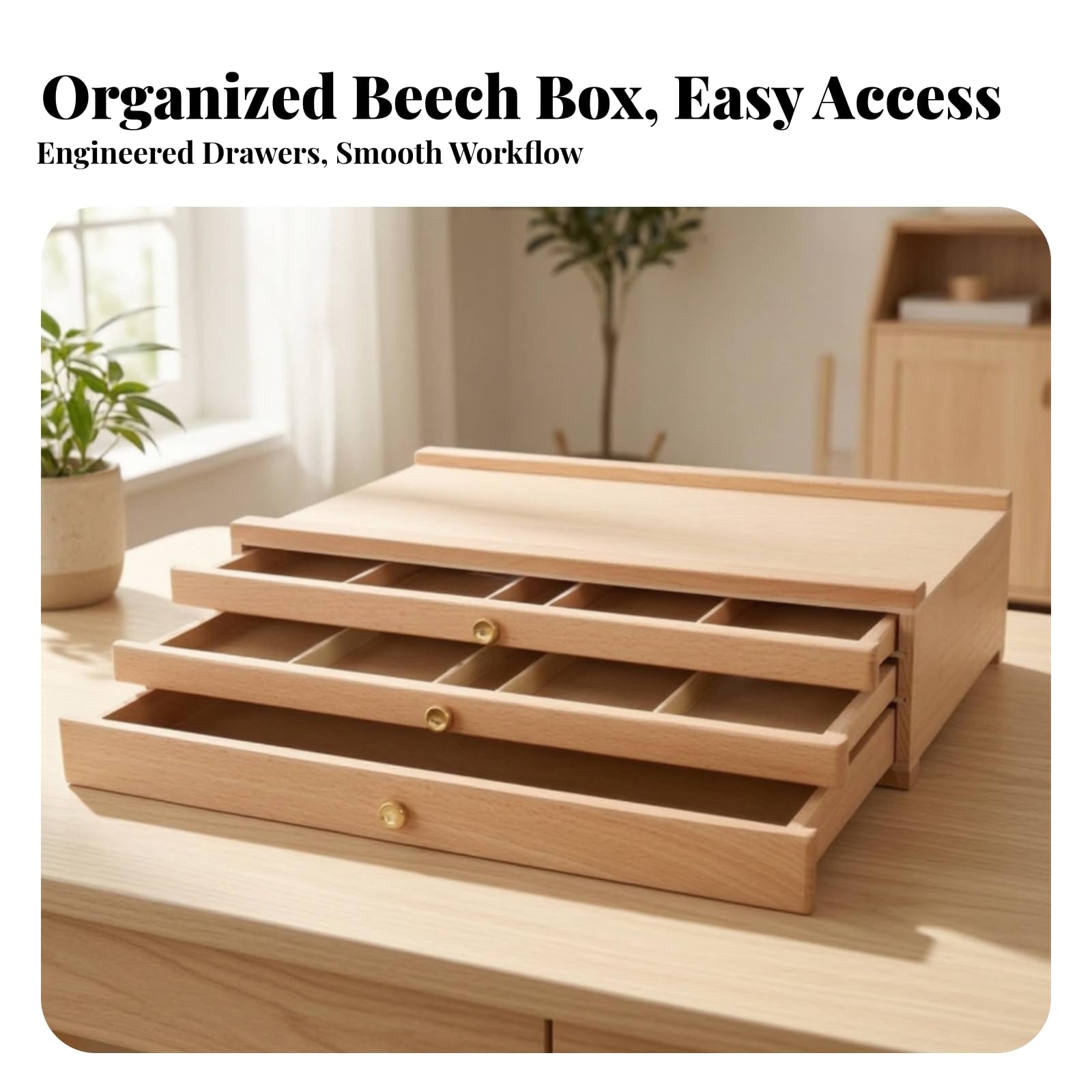Contenitore con perficie periore |, Cassettiera in Legno per, Robusto, Scrivania, ambiente scolastico Scuola, Studenti, 4 Strati