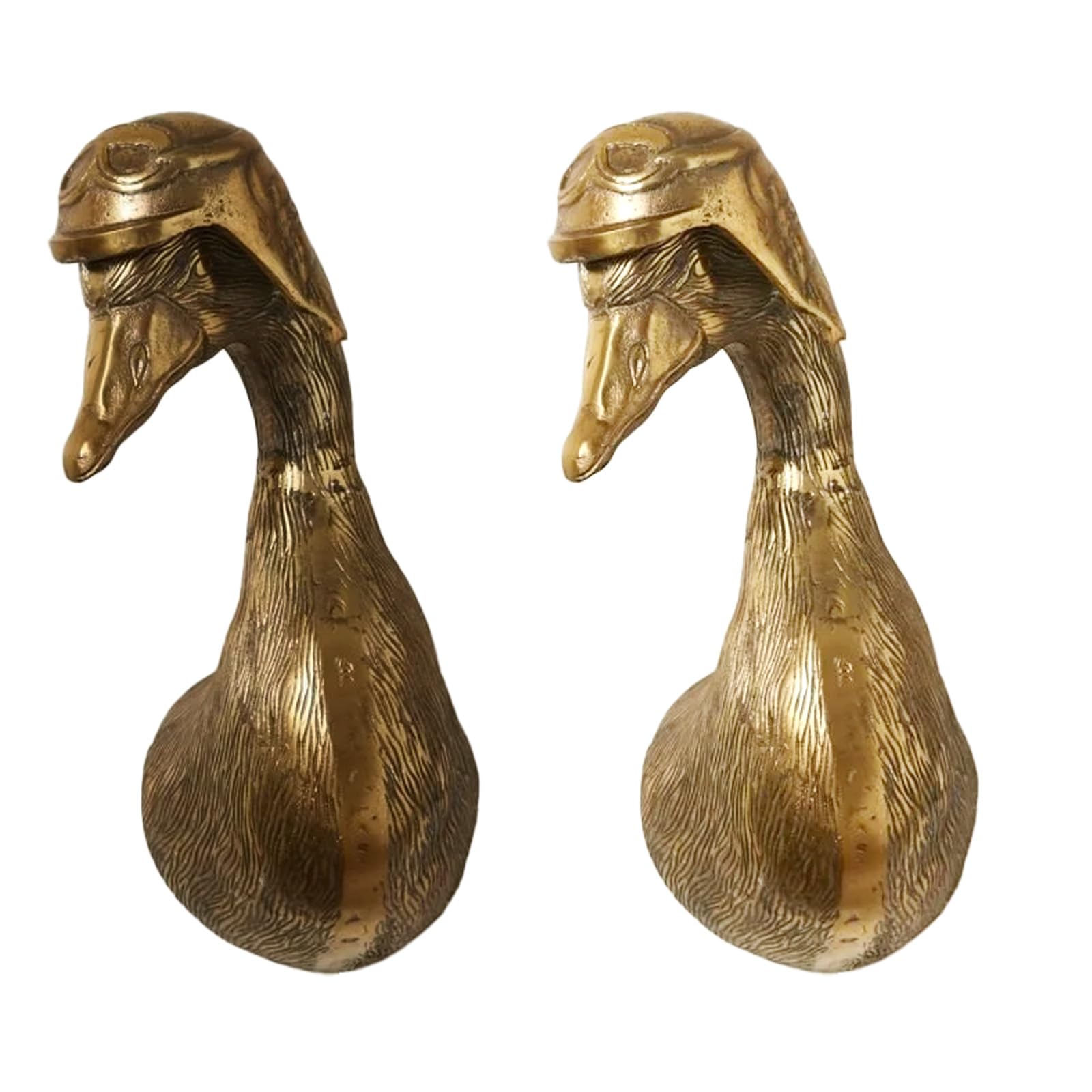 Gresonic 3D Head Wall Mount Animal Heads for Art Hanging Sculptures Small Metal Wall Resin Art Decor Ornament Waterproof Bronzed Resin Decorations for Home (Duck Head) - Image 3