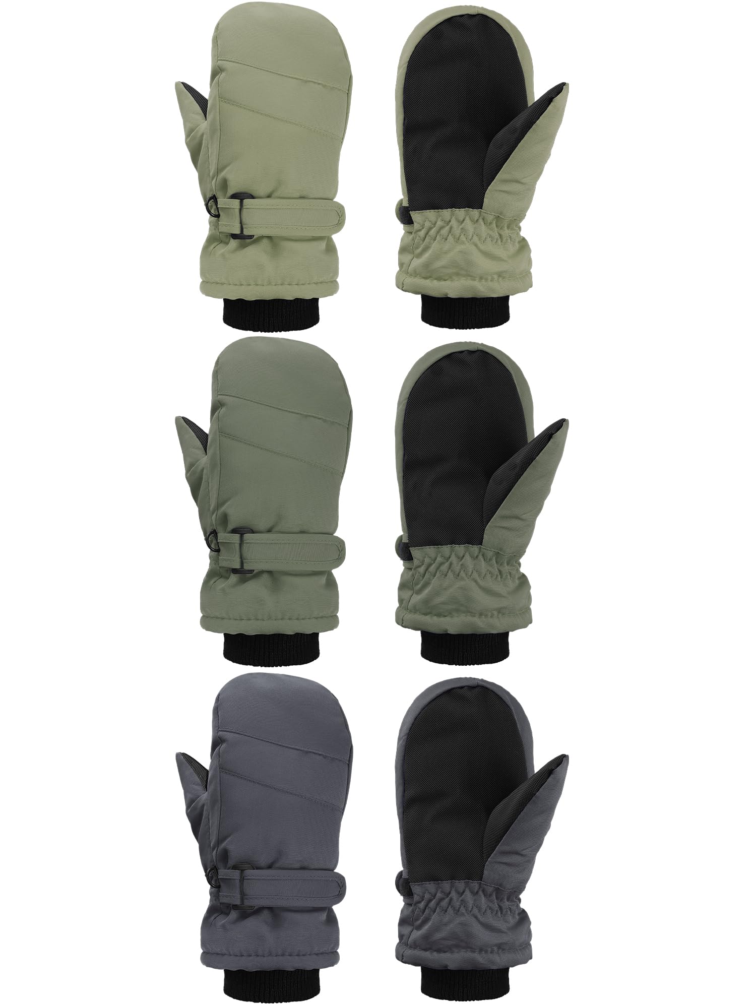 SATINIOR Kids Snow Mittens Ski Gloves
