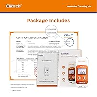 Vista 9 de Elitech RC-5+ Registrador de datos de temperatura USB PDF digital, grabador reutilizable, termómetro para refrigerador, 32000 puntos de alta