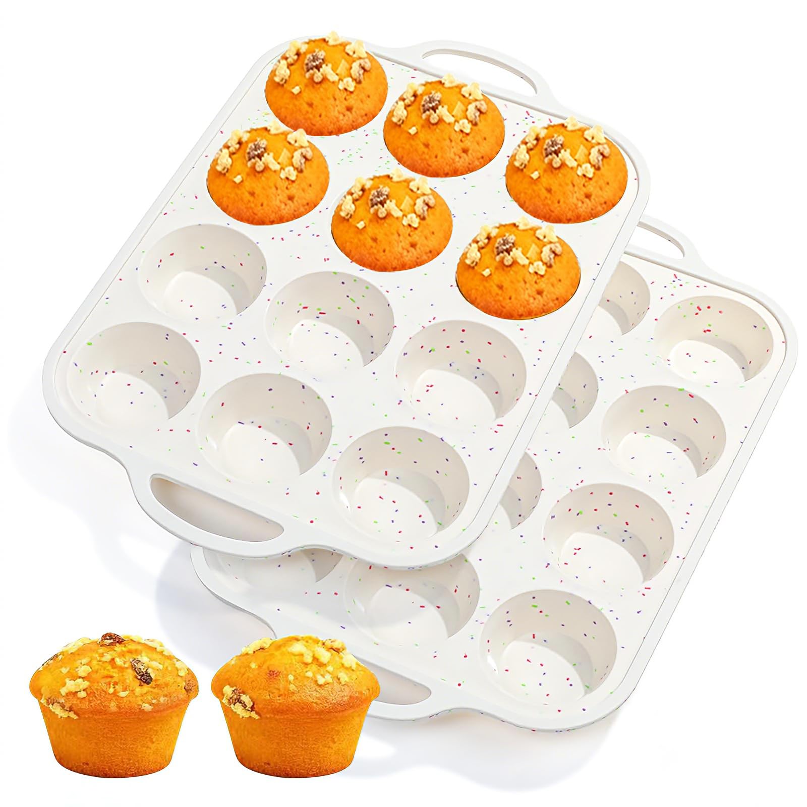 Fimary Silicone Muffin Pan