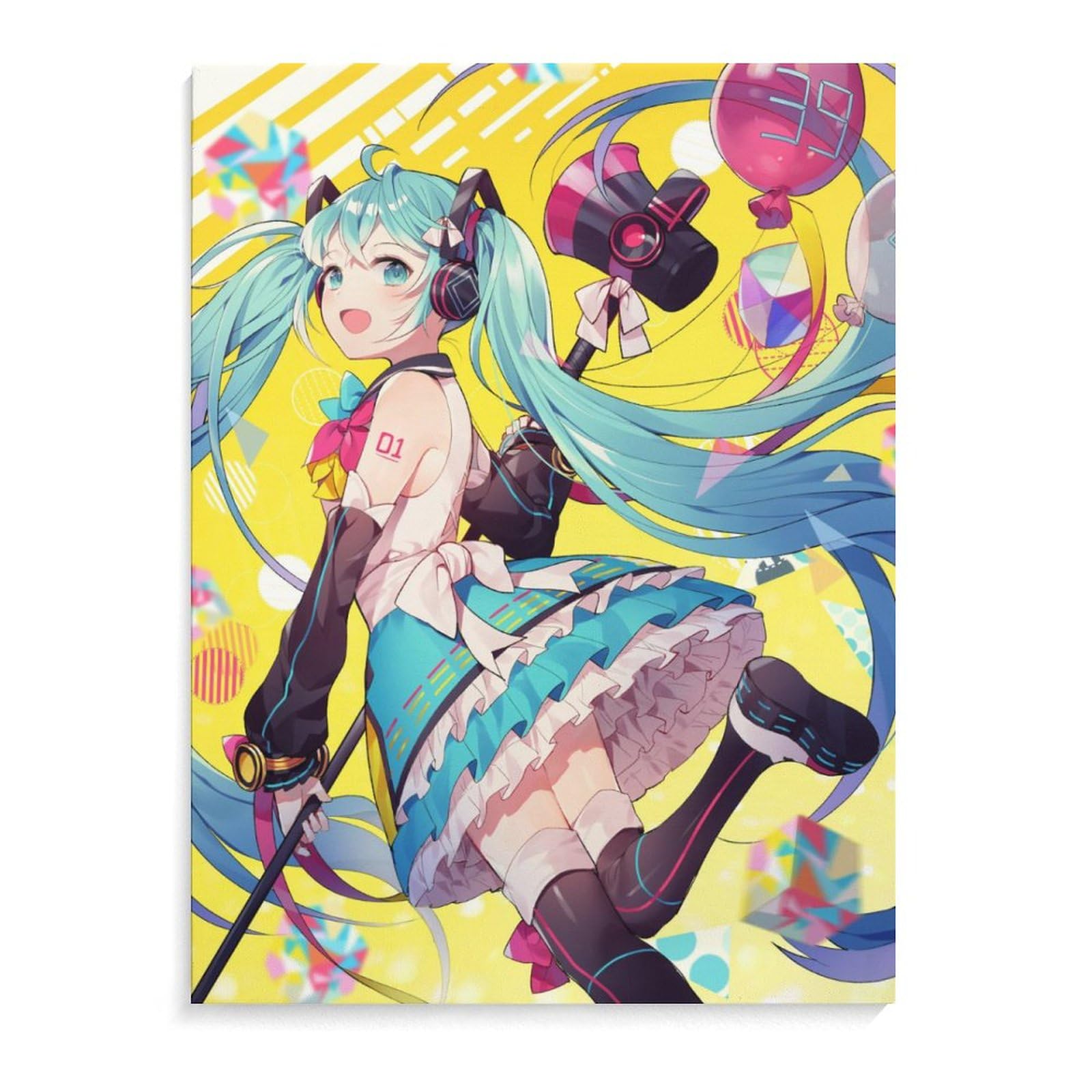 Amazon.co.jp: 初音ミク 掛け絵 ポスター アートパネル 壁掛け 飾り絵