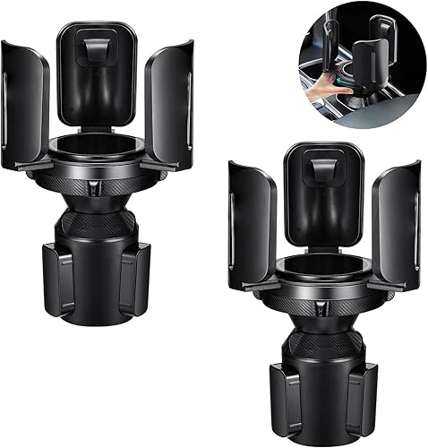 Miniatura 9 de Adaptador expansor de portavasos de automóvil ajustable este expansor multiusos para automóvil con goma se adapta a botellas grandes y tazas y