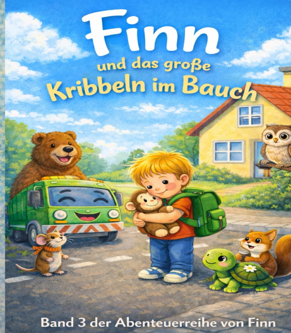 Finn und das große Kribbeln im Bauch: Eine einfühlsame Geschichte über den ersten Kindergartenbesuch, Mut und neue Freunde – Kinderbuch ab 2 Jahren (Die Abenteuer von Finn)