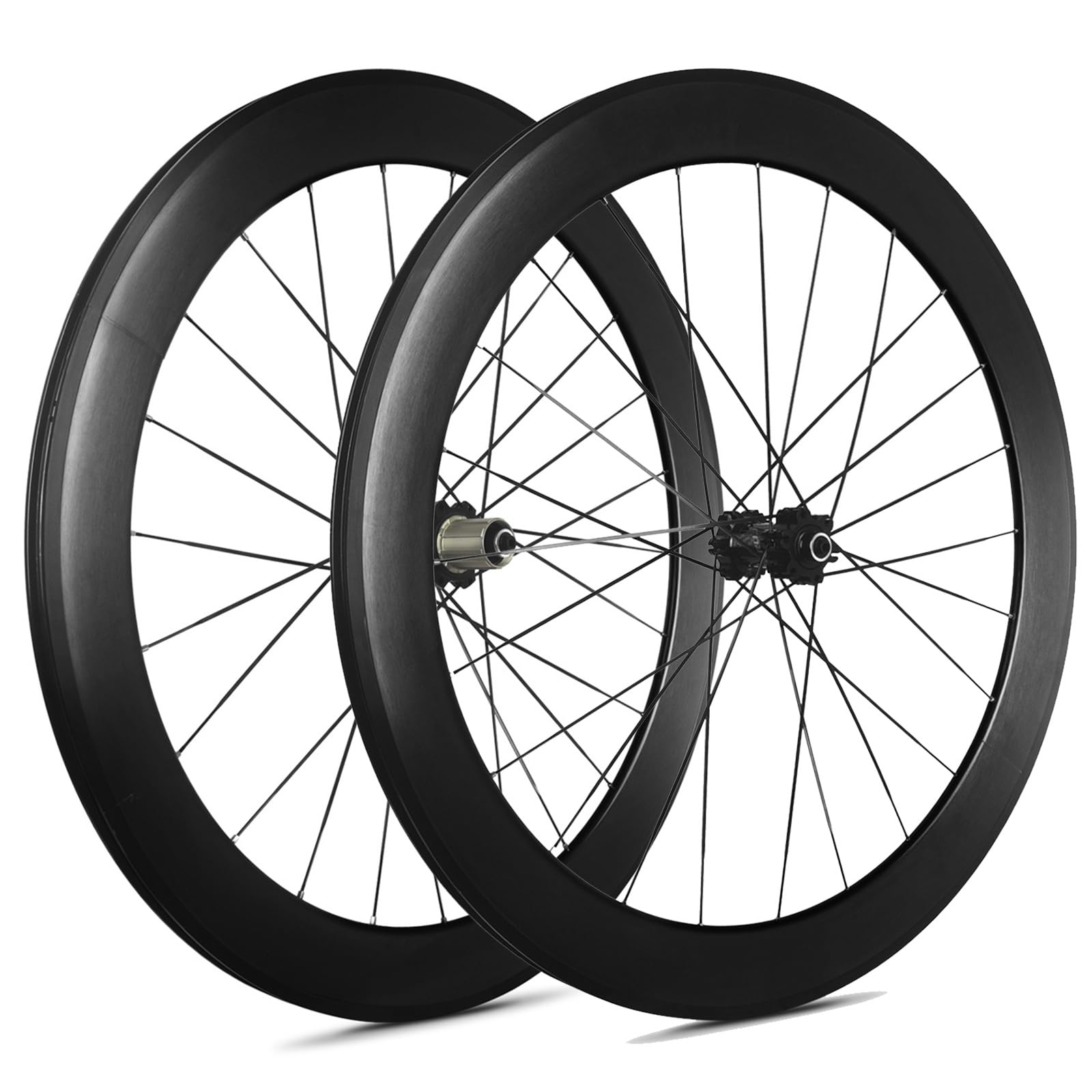 700C Rennrad-Radsatz Felgenbremse 60 Mm Tiefe Aluminiumlegierungsfelgen 23/ 25/28C Drahtreifenräder Vorne 2 Hinten 5 Lager Sport & Freizeit