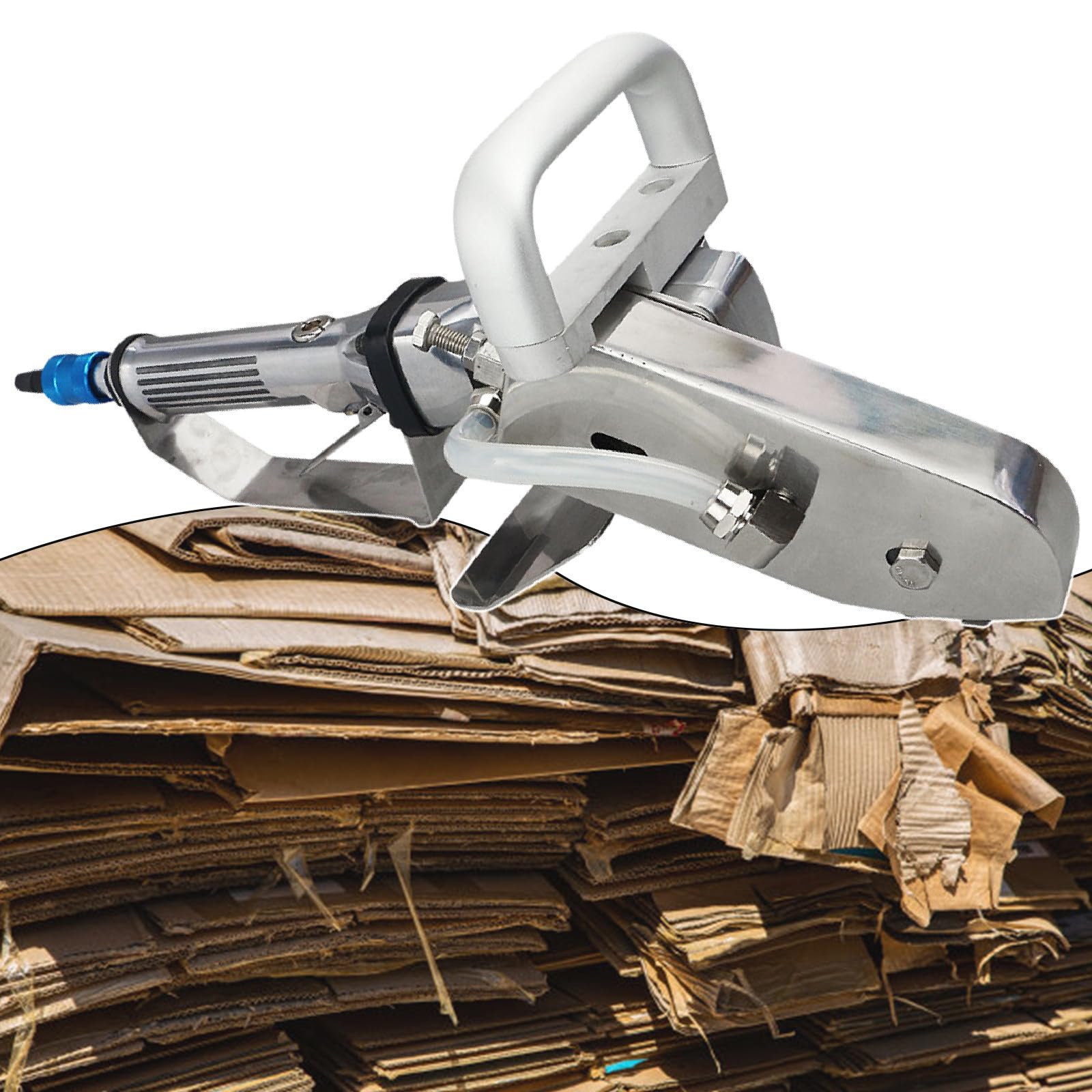 Limpiador de residuos neumático portátil, eficiente pelacables y cortador para una rápida eliminación de residuos de papel