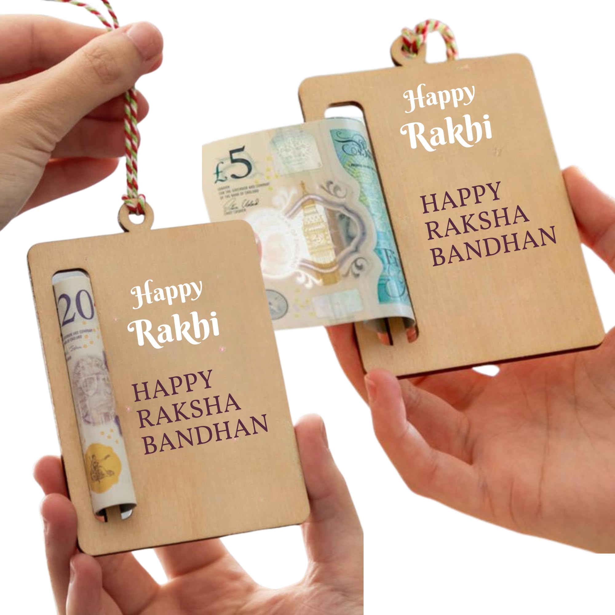 5pc Rakhi Raksha Bandhan Money Gift Board board, MDF Gift Holder, Festive Greeting Card-image-15