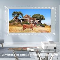 WEWATCH V53 Pro 4K WiFi Projektor, 350 ANSI Lumen, 230" Szélesvásznú Vetítés, Bluetooth, Full HD 1080P, iOS/Android Kompatibilis, Otthoni Mo 3