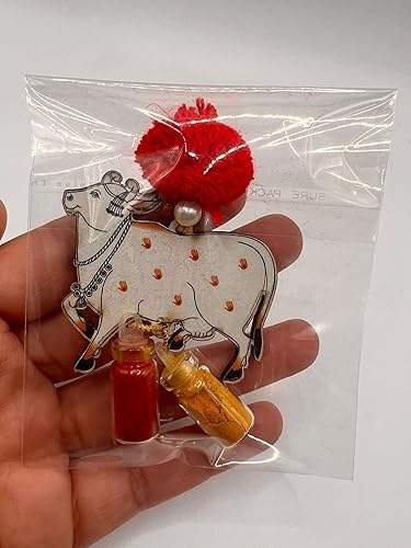 Miniatura 10 de Haldi Kumkum Regalo de devolución  (Paquete de 8)  Regalo Pooja  Recuerdo de fiesta  Thamboolam  Cúrcuma KumkumHaldi  Haldi kumkum (estilo cono)