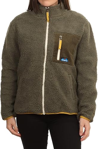 KAVU Pearsoll Sudadera de forro polar, chaqueta Sherpa con cremallera