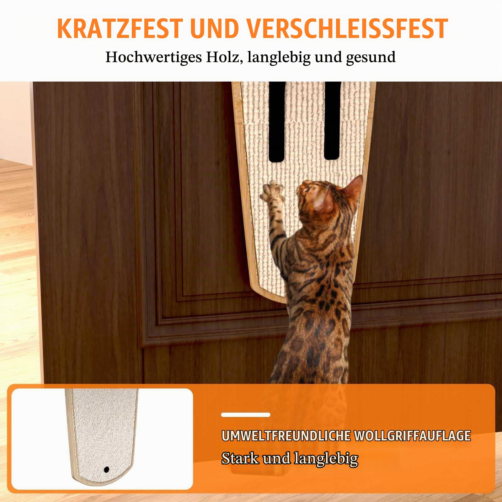 Türhängendes Katzenregal, Vielseitige Over The Door Cat Perch, Hängender Haustier-Sprungregal, 4-stufige Katzenbaum mit Regalen