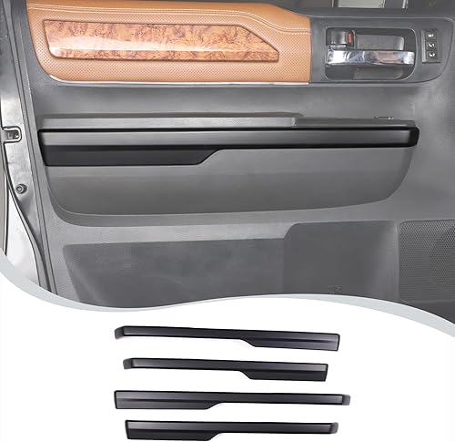LLKUANG Panel de reposabrazos de puerta interior de automóvil ABS para Toyota Tundra 2014-2020 Pickup SUV Accesorios de automóvil (no compatible con