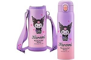 Kuromi Water Bottle with Straw: Cutest Companion for All Your Hydration Needs!