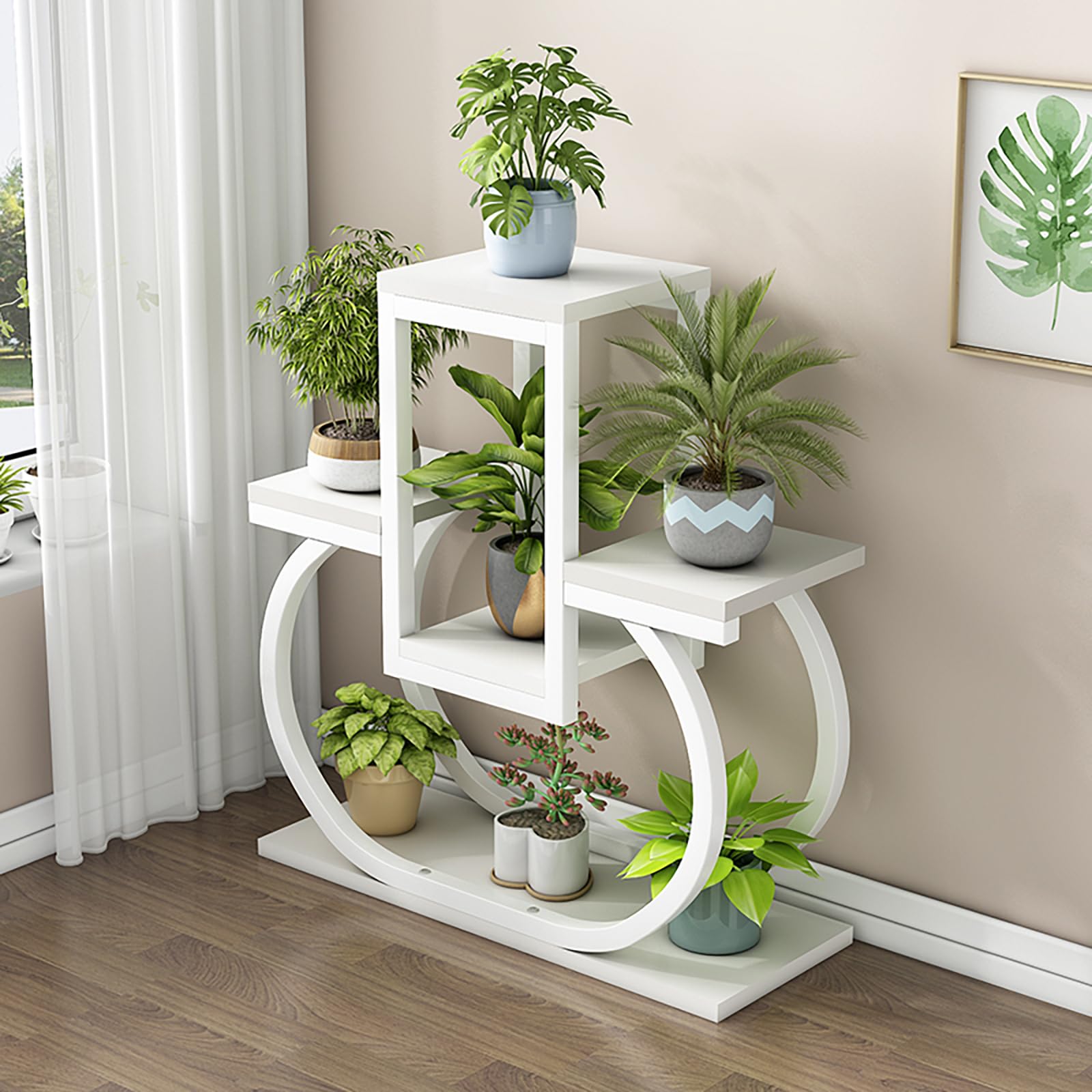 Support de pot de fleurs d'intérieur en forme de cœur au design épuré