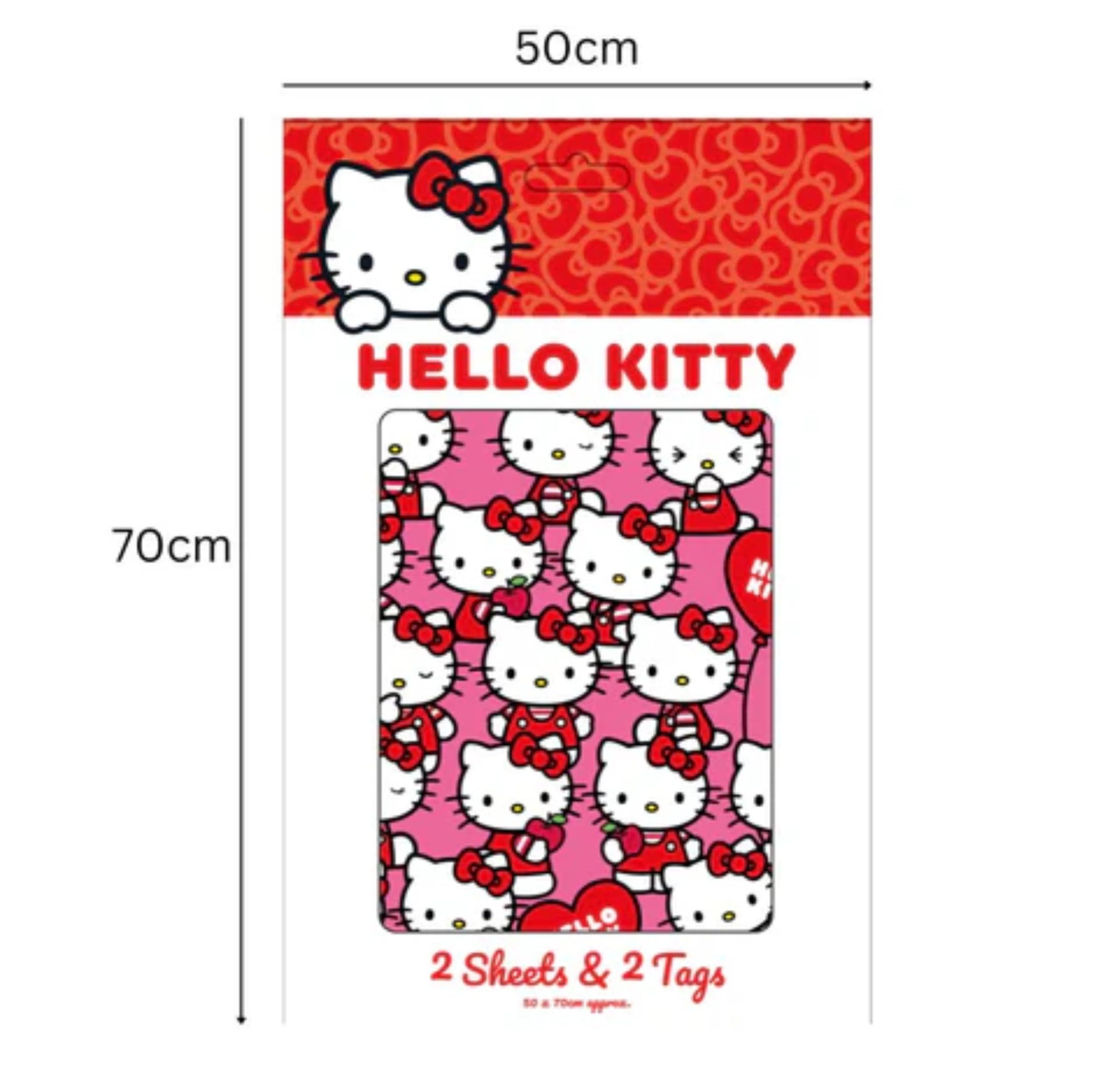 Amazon.com: Danilo Promotions LTD Hello Kitty Wrapping Paper 2