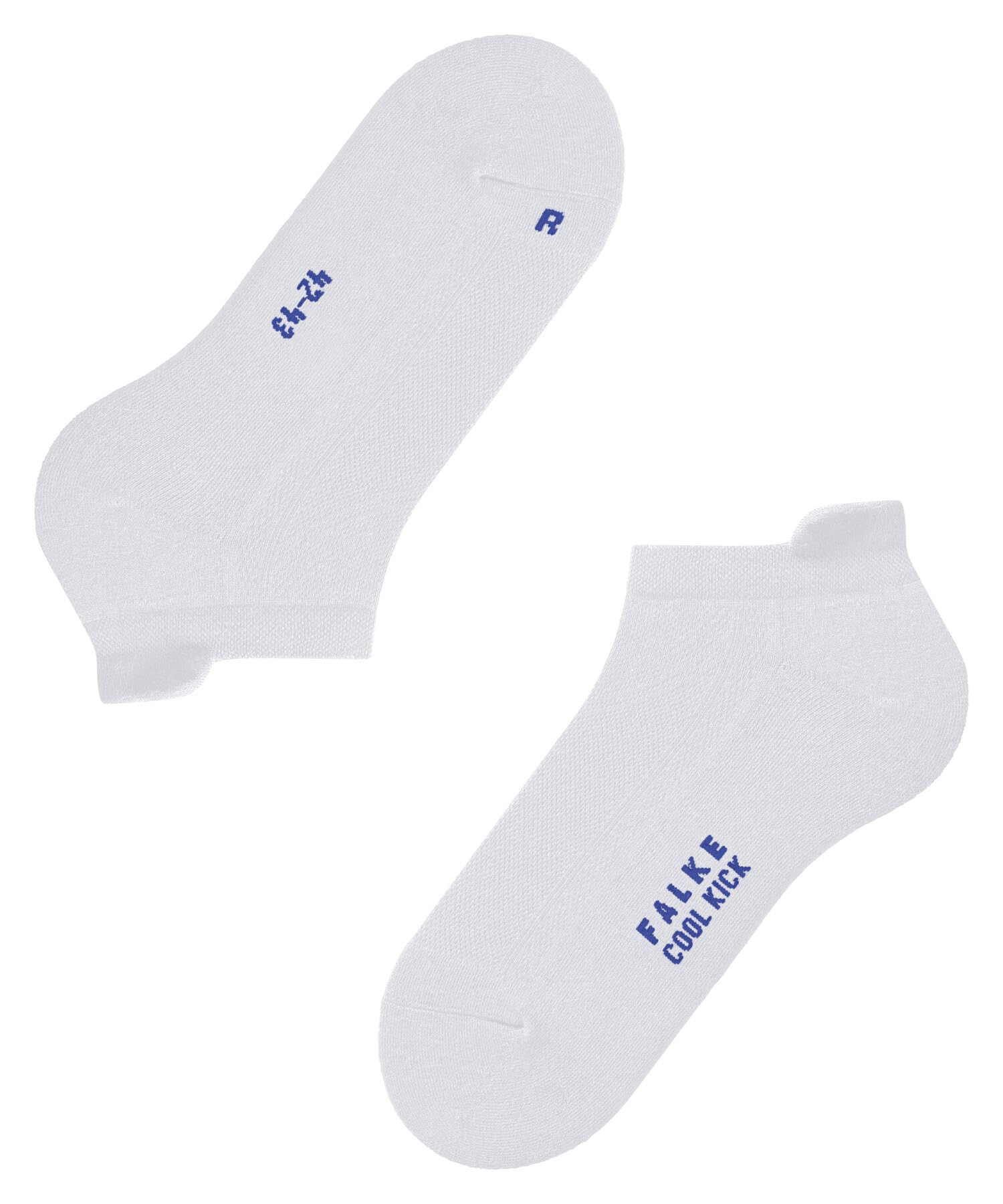 FALKE Uniseks Skarpety do trampek Cool Kick Sneaker U SN materiał funkcyjny krótkie jednokolorowe 1 Para, Biały (White 2000) nowy - przyjazny dla środowiska, 44-45