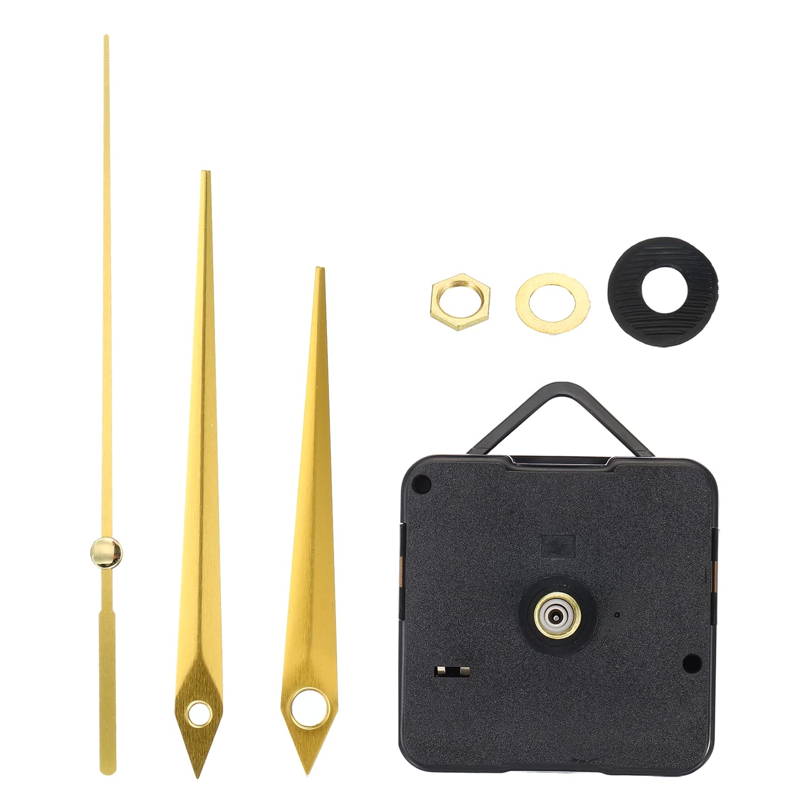 PATIKIL Kit Movimento Orologio Al Quarzo Con Lancette – Albero 20mm, Per Quadranti Spessi 8-11mm, Diametro 30-40cm - 2