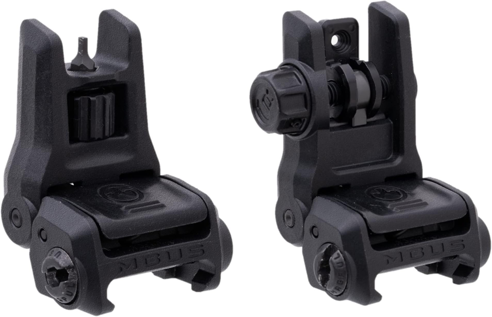 Magpul MBUS 3 Front & Rear Sight Set Fits Picatinny Rail, Black, MAG1166-MAG1167