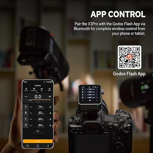 Miniatura 6 de GODOX X3 Pro C X3Pro-C TTL - Disparador de flash inalámbrico para Canon, Transmisor de flash inalámbrico 2.4G, Soporte para pantalla táctil