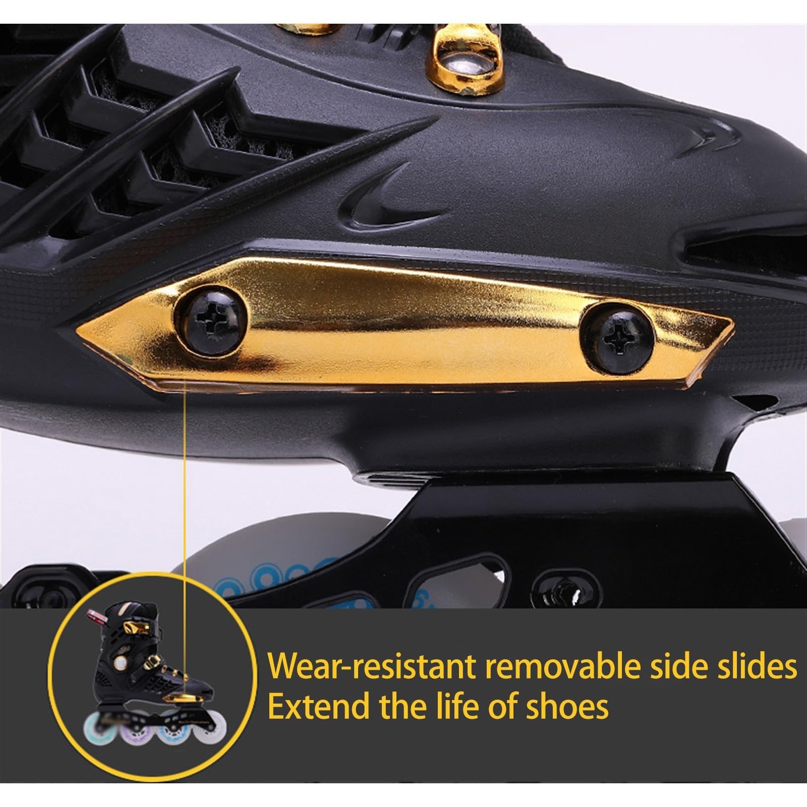 Roller en Ligne Réglables pour Femmes Et Hommes, Roller Enfant Professionnels pour Débutants, Patin A Roulette pour Promenade Et Parc