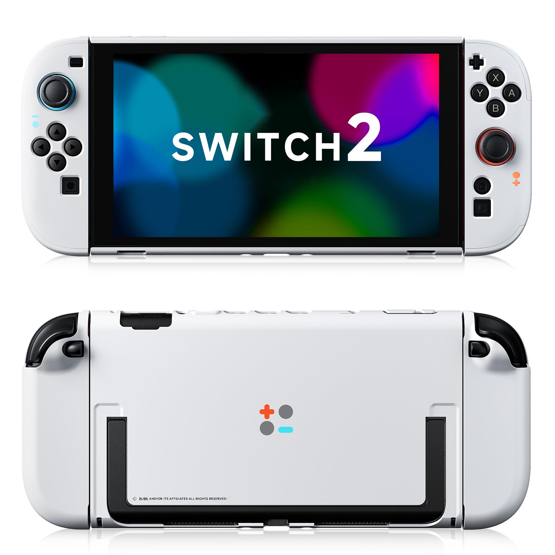 BJBT Nintendo Switch 2 Protective Cover Case Dock Compatible White