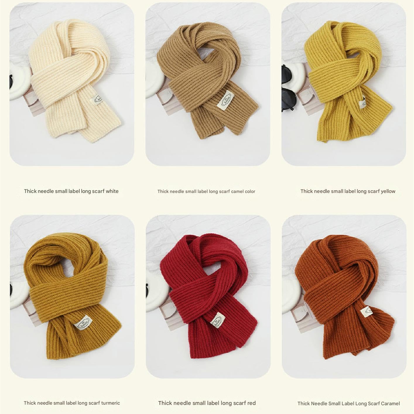 Sciarpa Donna Sciarpa da Donna Sciarpa Lavorata A Maglia Calda E Morbida Coppia Versatile Studente Sciarpa Autunnale E Invernale Regalo di Natale 20 * 160cm-curcuma