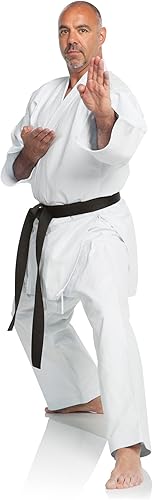 Miniatura 4 de Ronin Shiai Red Label - Karate Gi pesado -14oz lienzo cepillado corte torneo diseñado profesionalmente uniforme de artes marciales