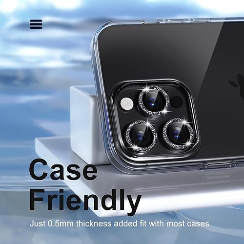 Miniatura 71 de Misea [3+1] Protector de lente de cámara para iPhone 14 Pro/iPhone 14 Pro Max, protector de pantalla de vidrio templado 9H, protector de pantalla