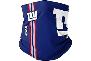 FOCO: Unisex-Child NFL New York Giants Adjustable Neck Gaiter
