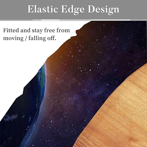 Miniatura 5 de MizuH Mantel de tela o mesa auxiliar, Cosmos, sistema solar oscuro, rectangular, mantel rectangular para mesa de comedor, artículos de decoración de