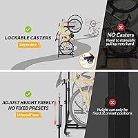 Vista 4 de Soportes verticales para bicicleta (paquete de 2), soporte de bicicleta de pie para piso de garaje, soporte vertical para bicicleta