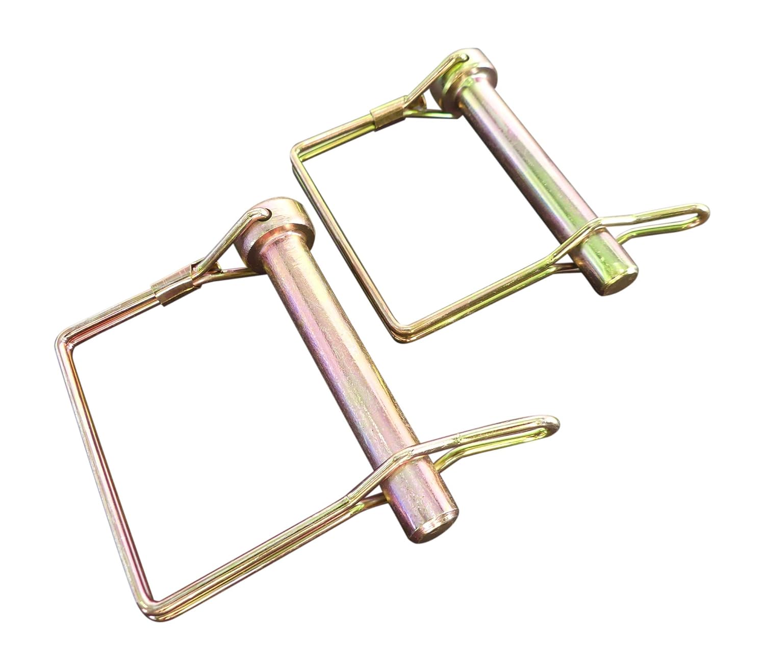 Double Wire Lock Pin PTO Pins 3/8” Dia. x 3 1/8” Long, Square Hitch