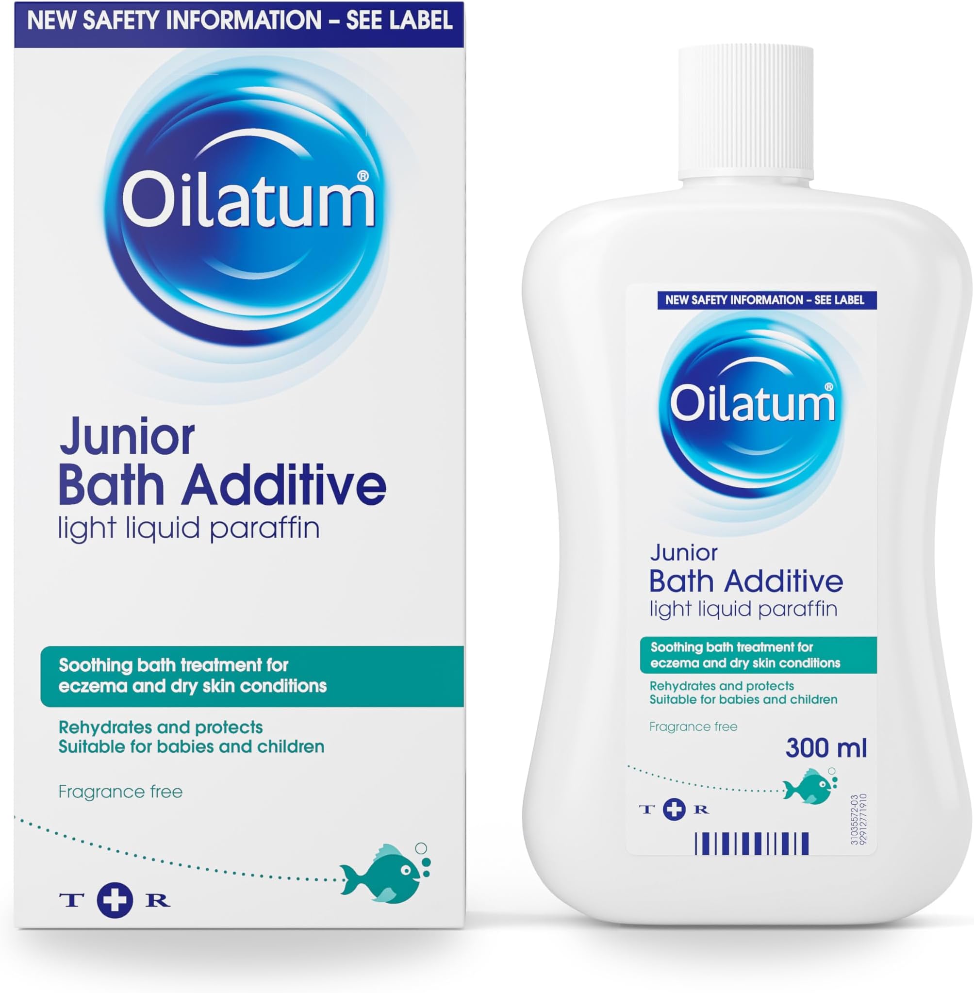 Oilatum Junior Bath Additive, Eczema and Dry Skin Emollient, Soothing and Hydrating Formula for Sensitive, Itchy Skin, Dermatologist Recommended Relief for Kids, 1 x 300ml