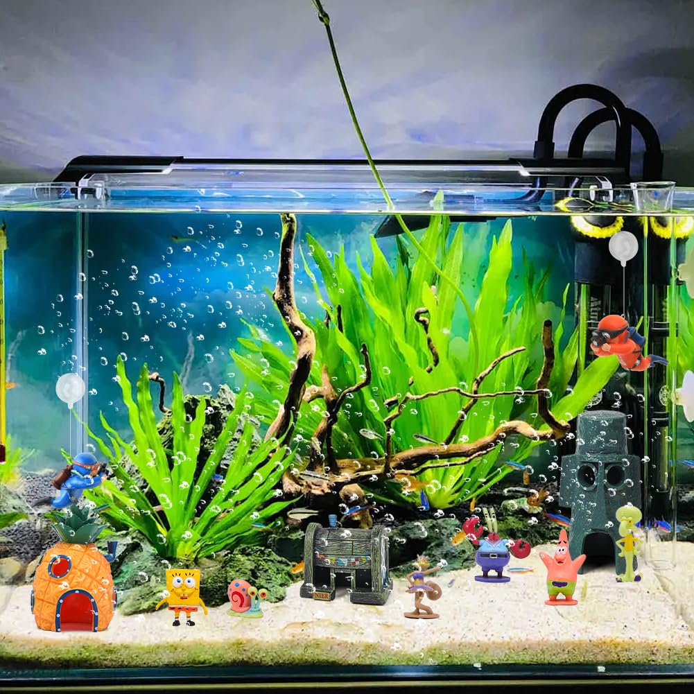 11er Pack Aquarium Decoration, Fish Tank Ornament Ornaments - Image 4