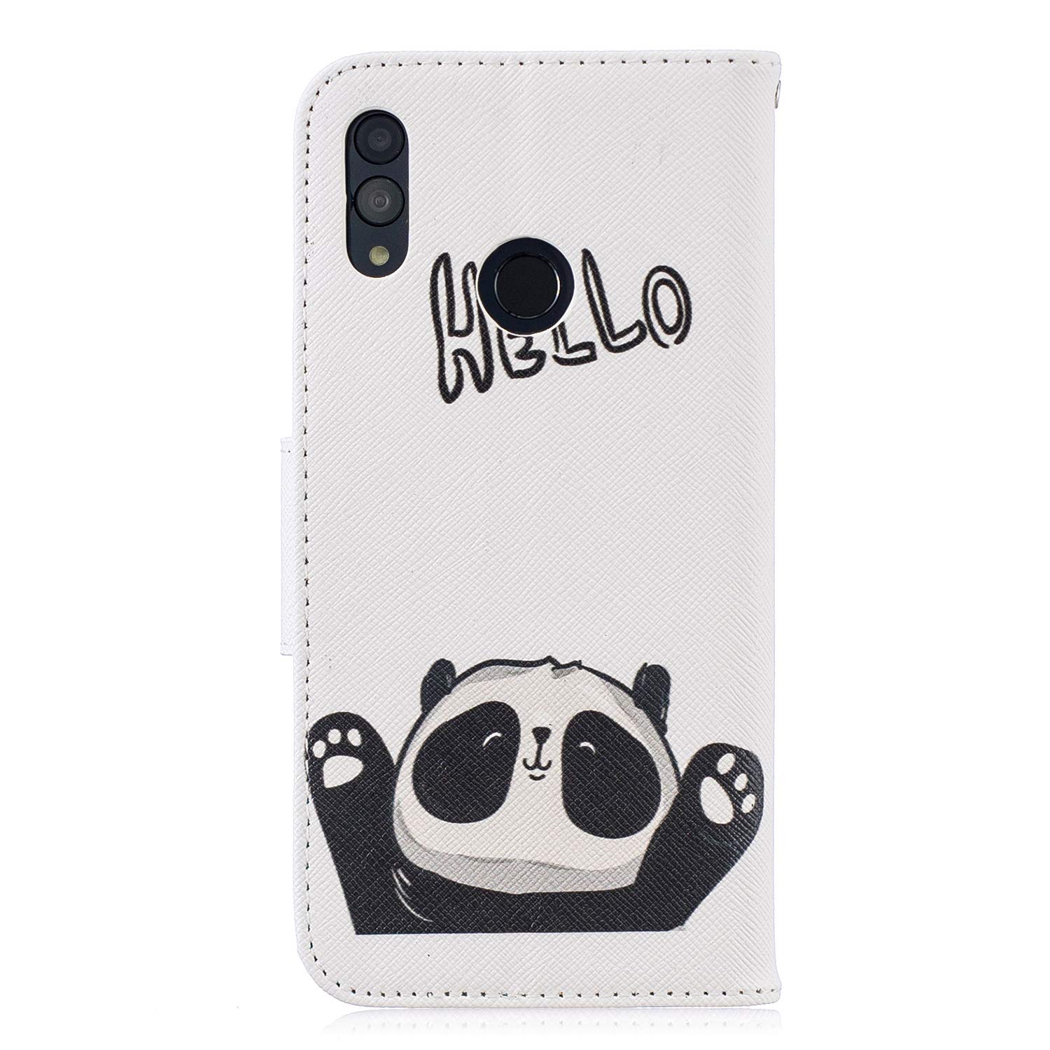 Custodia Portafoglio Per Huawei P Smart 2019 / Honor 10 Lite – Con Gatto E Cane, Strass, Chiusura Magnetica - 4