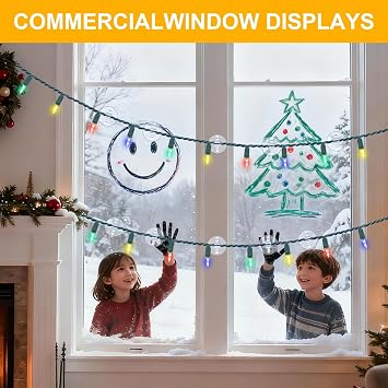 Gcstnn Suction Hooks for Christmas Light, 50 Packs Small Clear Window Suckers for Fairy Lights, Reusable Suction Cup Hooks Clips for Glass Windows Hanging Indoor Xmas Decorations