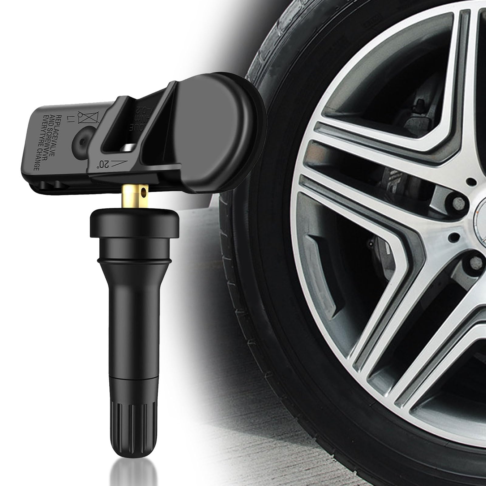 ANBOO 4 Stück Reifendrucksensor für Mercedes C/CLA/GLC/CLS/E/S/V-Klasse, TPMS Reifendruckkontrollsystem für Mercedes Vito W447 Viano W639 Vito EQV Metris, RDKS Sensor A00090500 A4479051704