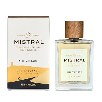 Mistral Ride Ventoux Eau de Parfum for Men, Mens Cologne, 3.4 Oz | Fresh Citrus & Marine Fragrance with Apple, Sage, Cedarwood & Musk, Long-Lasting, Cruelty-Free Perfume, Made in France