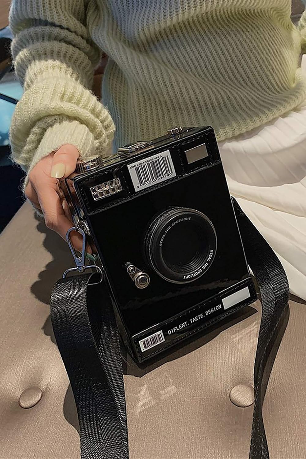 QZUnique Women's Camera Shaped Casual Cross body Shoulder Handbag Purse
