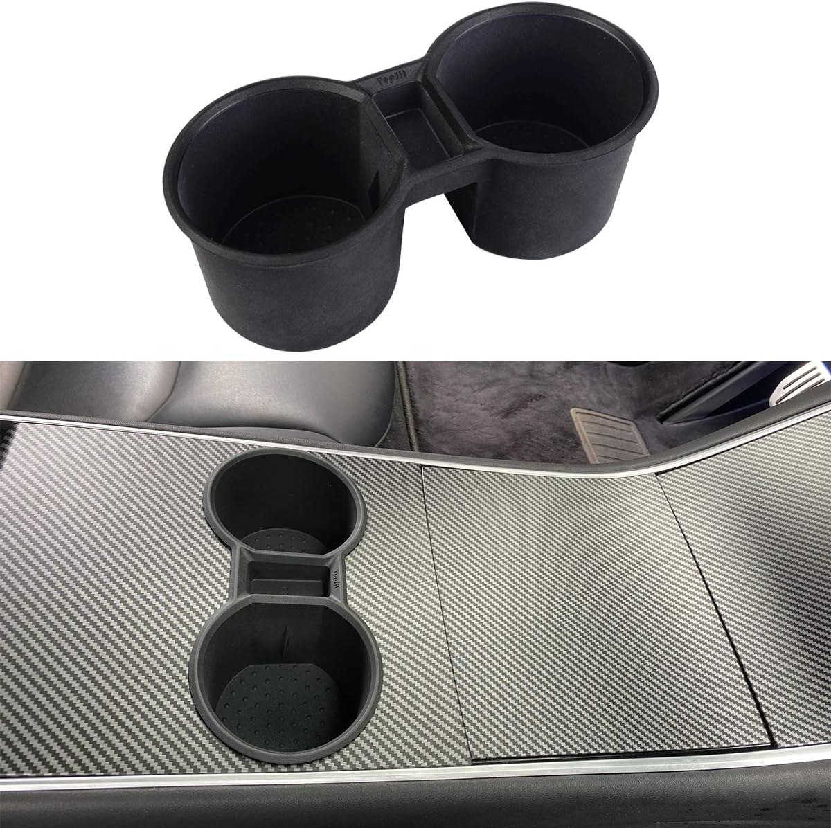 topfit for Model 3 Model Y Cup Holder Center Console Silicone Cup