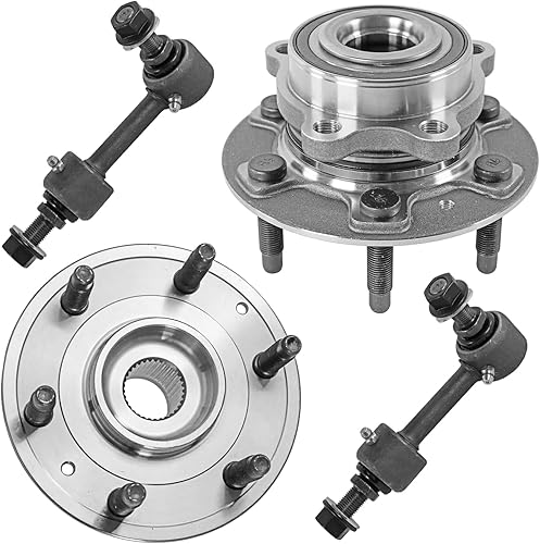 Miniatura 111 de Detroit Axle - Kit de cubos de rodamiento de rueda delantera de 6 piezas para Dodge Dart 2013-2016, Chrysler 200 2015-2017, 2 cojinetes de rueda