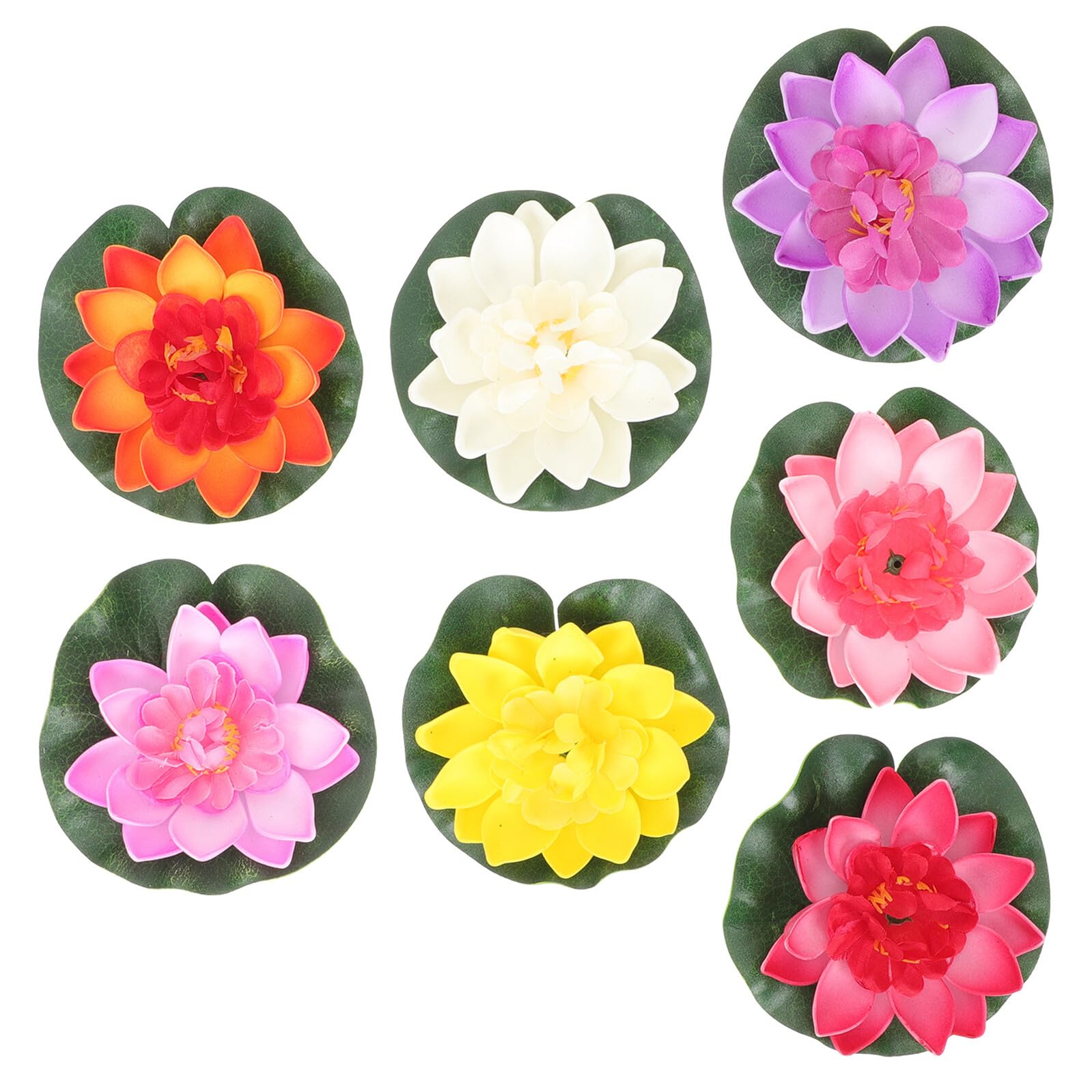 Fleurs de lotus artificielles de 10 cm pour décorer votre piscine et grand bassin