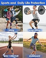 Vista 5 de ABYON Knee Brace for Women Meniscus Tear, ACL, Arthritis, Knee Support with Triple Side Stabilizers and Adjustable 360° Wraparound Strap for Maximum