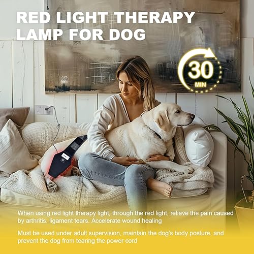 Miniatura 3 de Soporte de acl para perro para patas traseras, terapia de luz roja para perros, edición profesional, rodillera para perros para desgarrarse Acl y