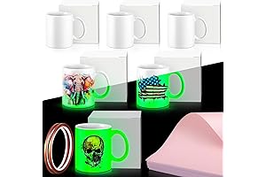 6 Pcs 11oz Color Wonder Blank Glow-in-the-Dark Sublimation Mug