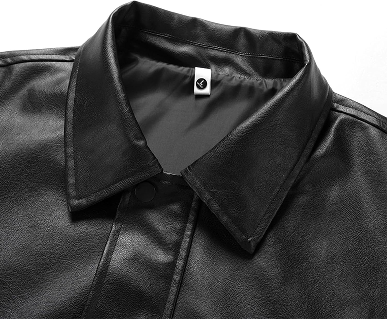 Uillui Mens Vintage Style Bomber Leather Jacket Big and Tall Casual Zipper Motorcycle PU Jacket Coat Baseball Varsity Jacket