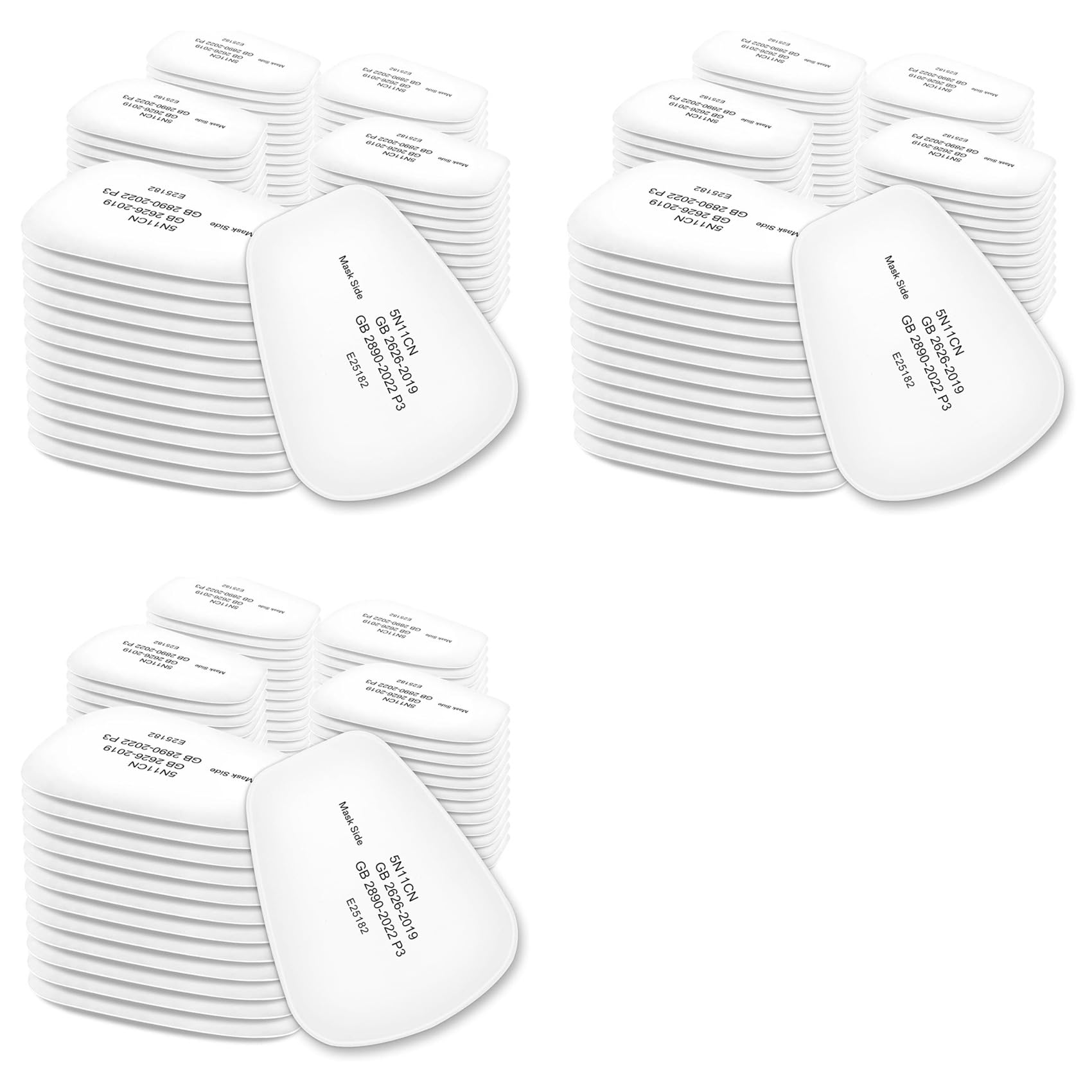 Filtros de mascarilla 5N11 para series 7502 y 6200 en trabajos a prueba de polvo